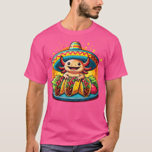 T-shirt Tacolotl Drôle Axolotl Mexicain Mange Taco