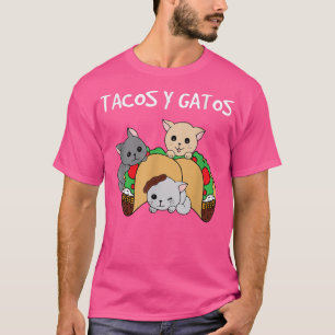 T-shirt Tacos et Gatos Drôle Tacos Chat 