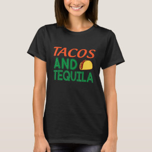 T-shirt Tacos Et Tequila Mexicaine Mexique Cinco De Mayo 1