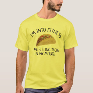 T-shirt tacos fitness dans ma bouche résolution de l'an dr