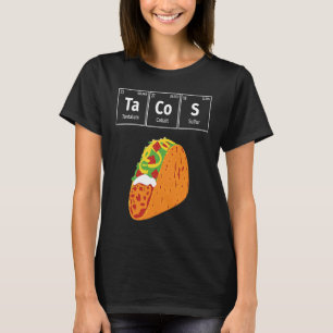 T-shirt Tacos Mexicains Éléments du Tableau Périodique Drô