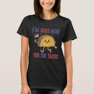 T-shirt Tacos mexicains sympas Nourriture, Drapeau américa
