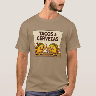 T-shirt Tacos Mignons & Cervezas Nourriture Mexicaine Drôl