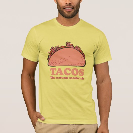 T-SHIRT TACOS ROSES (Devant)