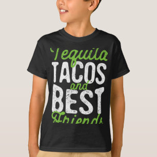 T-shirt Tacos Tequila Et Meilleurs Amis Mardi Taco Cinco 