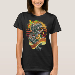 T-shirt Tacosaurus Rex Cinco De Mayo Mexicain Sombrero Pon