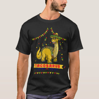 T-shirt Tacosaurus Rex Dinosaur Taco Kids Cinco De Mayo Pa