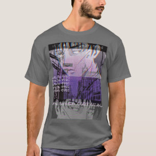 T-shirt Tad Anime Manga Lofi Cyberpunk Japon Ret esthétiqu
