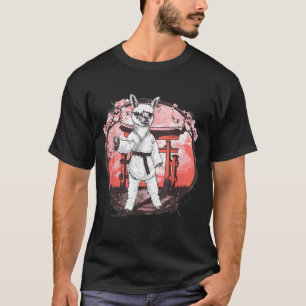 T-shirt Taekwondo Alpaca Sakura Arbre Judo Arts Martiaux