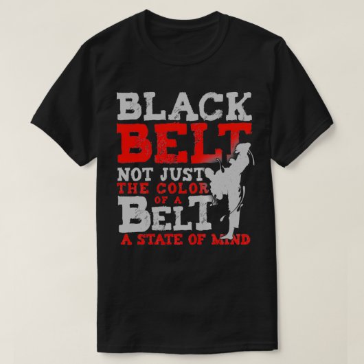 T-shirt Taekwondo Black Belt Gift Shirt (Design devant)