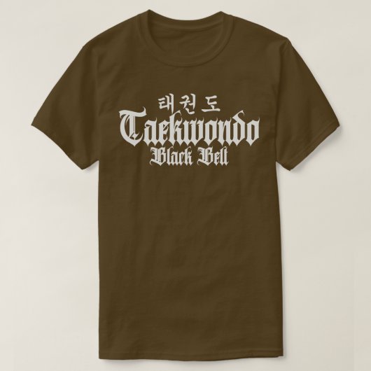 T-shirt Taekwondo Black Belt Master (Design devant)