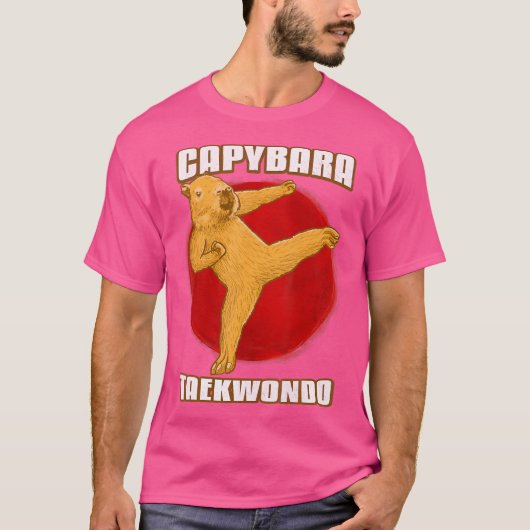 T-shirt Taekwondo Capybara (Devant)