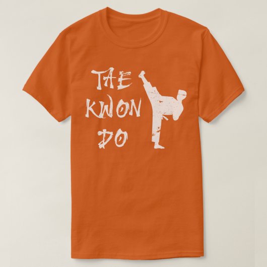T-shirt Taekwondo des arts martiaux coréens (Design devant)