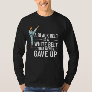 T-shirt Taekwondo Fighter Kicking Training Ceinture noire