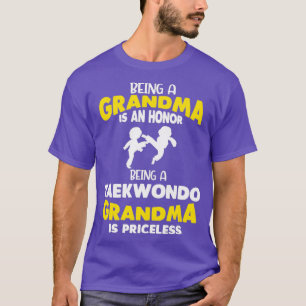 T-shirt Taekwondo Grand-mère Amusante des arts martiaux
