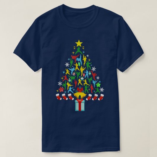 T-shirt Taekwondo Lover Xmas Lighting Taekwondo Christmas (Design devant)