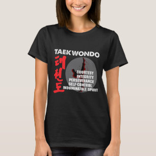 T-shirt Taekwondo principes arts martiaux Tae Kwon Do T Sh
