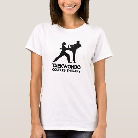 T-shirt Taekwondo Sparring Couple's Therapy (Devant)