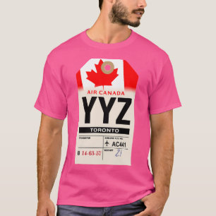 T-shirt Tag de bagages de la compagnie aérienne Ontario Ca