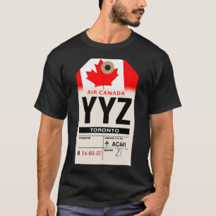 T-shirt Tag de bagages de la compagnie aérienne Ontario Ca