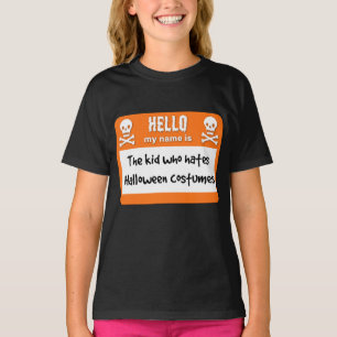 T-shirt Tag : Enfant qui déteste les costumes d'Halloween