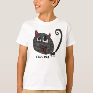 T-shirt Tagless-T-Chemise de base du CAT Hanes d'Ellie