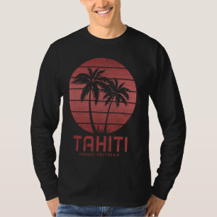 T-shirt Tahiti Polynésie Française Vacances Palmiers Souve