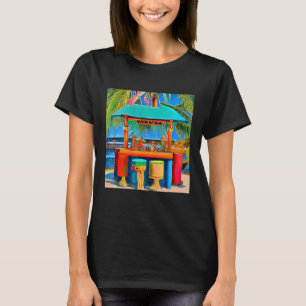 T-shirt Tahitian Tiki Bar Cute Retro Styled Tropical