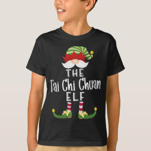 T-shirt Tai Chi Chuan Elf Noël Funny Pajama Party