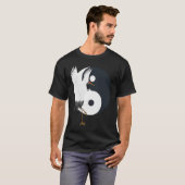 T-shirt Tai Chi Grue Blanche Yin Yang Qi Gong Chinois Blan (Devant entier)