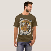 T-shirt Tai Chi Tiger Face (Devant entier)