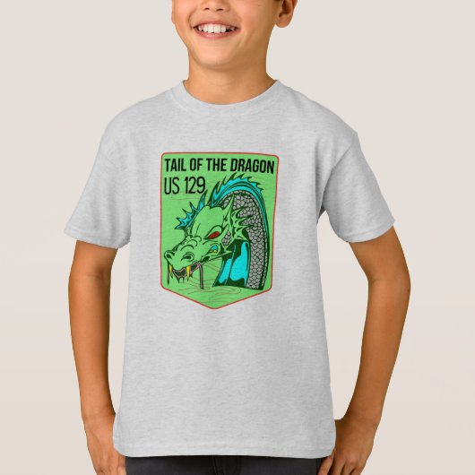T-shirt Tail of the Dragon Deals Gap Motorcycle cadeaux (Devant)