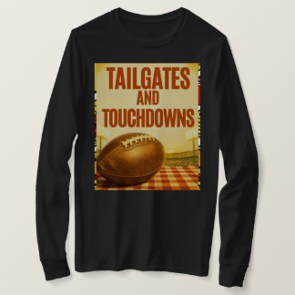 T-shirt Tailgates et Touchdowns Stade de Football Rétro 