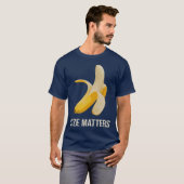 T-shirt Taille compte Banana drôle grosse bite énergie (Devant entier)