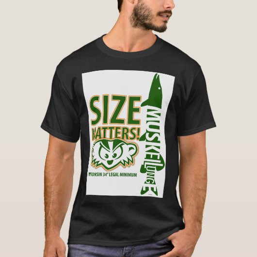 T-shirt Taille de maskinongé compte (Devant)