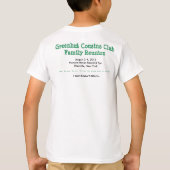 T-shirt Taille d'enfant (Dos)