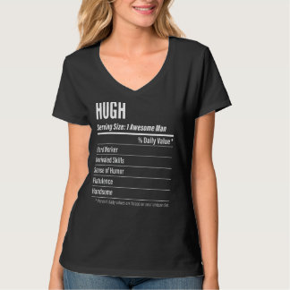 T-shirt Taille du service Hugh Nutrition Étiquette Calorie
