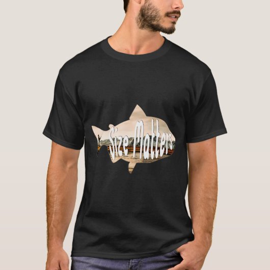 T-shirt Taille Importe Impression de pêche (Devant)
