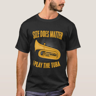 T-shirt Taille Matt Musique Tuba Player Marching