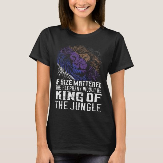 T-shirt Taille n'importe quoi Cool Lion Jiu Jitsu (Devant)