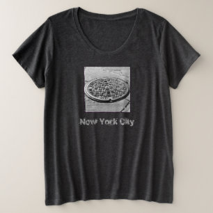 T-shirt taille plus pour femme NYC Manhole Cover