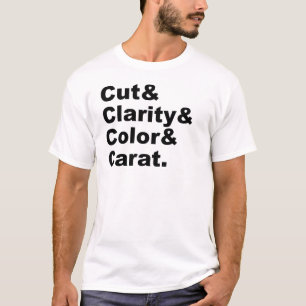 T-shirt Taille & Pureté & Couleur & Carat Évaluation des