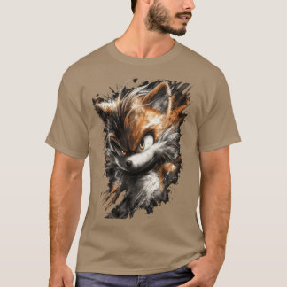T-shirt Tails Miles from Sonic the Hedgehog Badass Print D