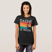 T-shirt Tails Sur Les Sentiers Allemand Pointer Pointer Ch (Devant entier)