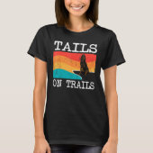 T-shirt Tails Sur Les Sentiers Gordon Setter Chien Drôle R (Devant)