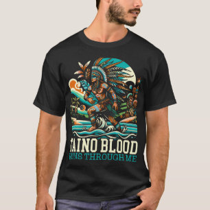 T-shirt Taino Warrior Porto Rico Autochtone des Caraïbes C