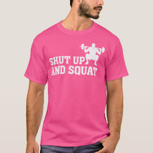 T-shirt Tais-Tête Et Squat - Drôle Gym Fitness Citation Li
