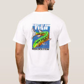 T-shirt Tais-toi et conception des poissons w/Front Pckt (Dos)