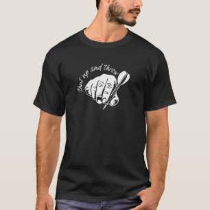 T-shirt Tais-Toi Et Jette Panier Jeter Pub Sport fléchette