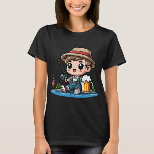 T-shirt Tais-toi et pêche